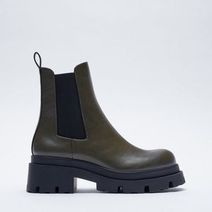 COPY - Zara Low Heel Lug Sol Ankle Boots